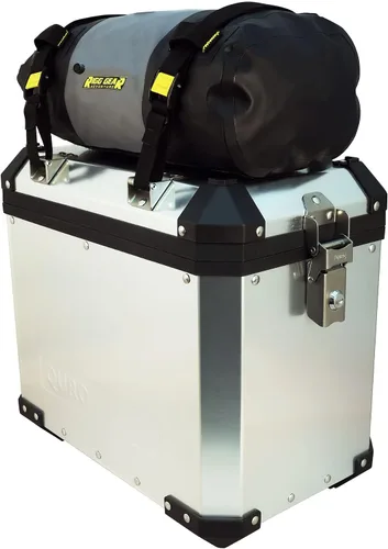 Vista 8 de Nelson-Rigg Bolsa impermeable enrollable Hurricane Dry de 10 L, con tapa enrollable, incluye correas para sujetar al vehículo, válvula de purga