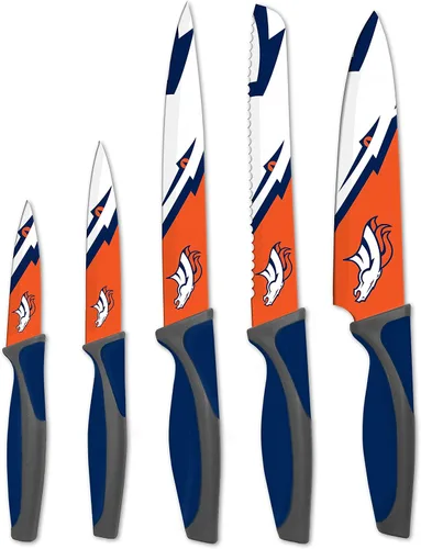 Vista 15 de The Sports Vault NFL Chicago Bears - Juego de cuchillos de cocina (5 piezas)