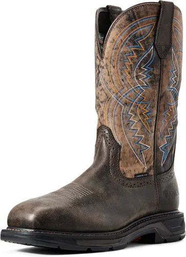 Vista 7 de ARIAT Workhog Xt - Botas de trabajo para hombre (puntera cuadrada, impermeables, puntera de carbono)