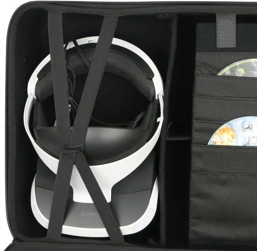 Vista 3 de Co2CREA - Funda de viaje rígida de repuesto para consola Sony PlayStation 4 PS4 Pro PlayStation VR PSVR