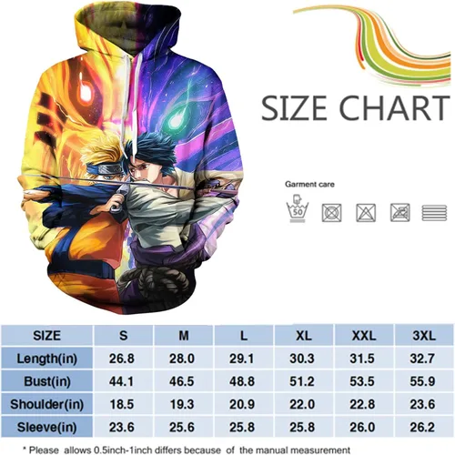 Vista 3 de FOTMPN Mens Boys Novelty 3D Printing Anime Hoodie Sweatshirt ports Hoodie Printed Pullover
