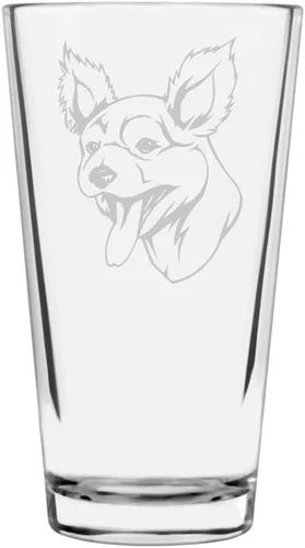 Vista 294 de Podenco Canario - Vaso de pinta de 16 onzas con temática de perro personalizado