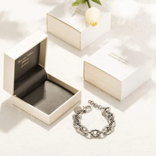 Vista 2 de CIUNOFOR Pulseras de cadena de eslabones chapados en oro de 14 quilates para mujer, pulsera apilable con cuentas de plata delicada de 8.0 pulgadas