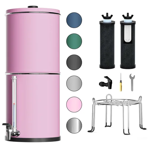 Vista 11 de Purewell Sistema de filtro de agua por gravedad de ultrafiltración de 3 etapas de 0.01 μm, certificación NSF/ANSI 42 y 372, sistema de encimera