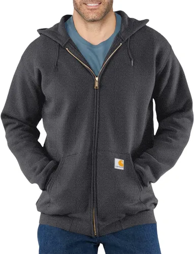 Vista 5 de Carhartt - Sudadera holgada de peso medio con cremallera completa para hombre Negro