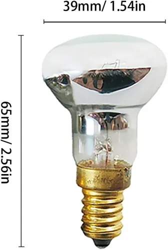Vista 2 de Lámpara de lava E14 R39 de 30 W, lámpara de movimiento de tungsteno, lámpara de movimiento en forma de hongo, bombilla tipo reflector para lámpara