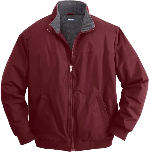 Vista 11 de KingSize Chaqueta bomber grande y alta con forro polar para hombre Negro