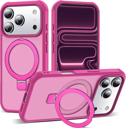 Vista 138 de SKYLMW - Funda compatible con iPhone 11 de 6.1 pulgadas, con soporte magnético invisible tipo anillo, funda translúcida de grado militar, compatible