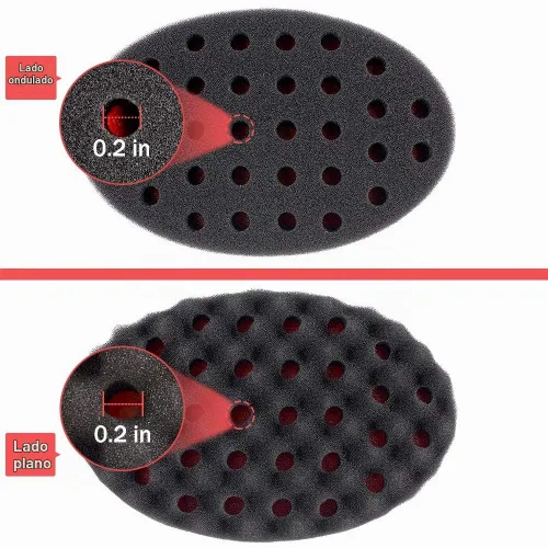 Vista 4 de Esponja mágica de peluquero para ondas, rastas, bobinas, rizado afro como herramienta para el cuidado del cabello, 2.8 pulgadas de diámetro