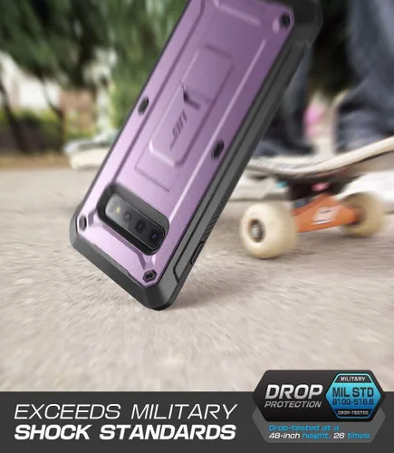 Vista 4 de SUPCASE Unicorn Beetle Pro Series - Funda diseñada para Samsung Galaxy S10 Plus (versión 2019) de cuerpo completo de doble capa resistente con funda