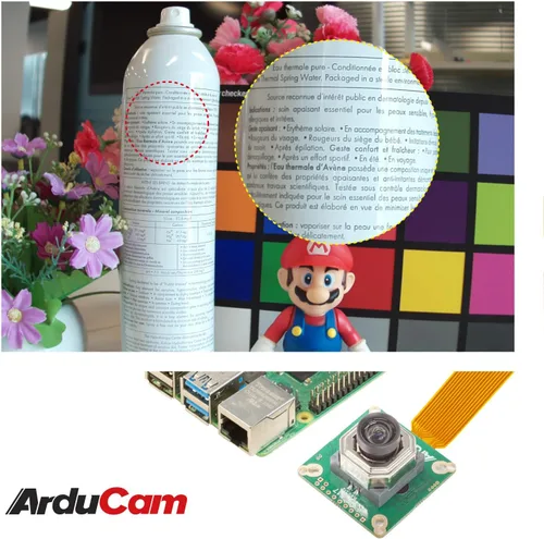 Vista 6 de Arducam para cámara Raspberry Pi HQ con lente de enfoque motorizado, módulo de cámara IMX477 de 12.3MP con lente M12 para Raspberry Pi 5, 4