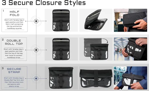 Vista 7 de Xtreme Sight Line ~ Xecutive LITE Series Faraday Bolsa para teléfonos y otros dispositivos electrónicos pequeños ~ Seguridad de datos para viajes