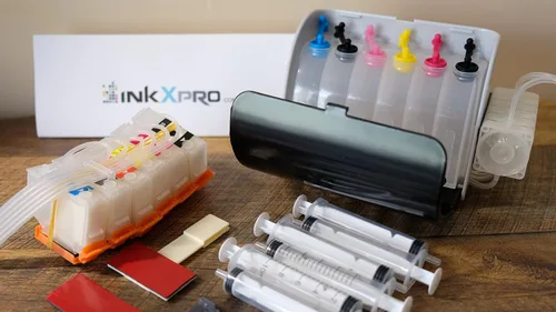 Vista 3 de 312XL Sistema de tinta vacía CISS Kit de cartucho recargable con amortiguador de control de flujo de tinta para firmware sin Chipless instalado
