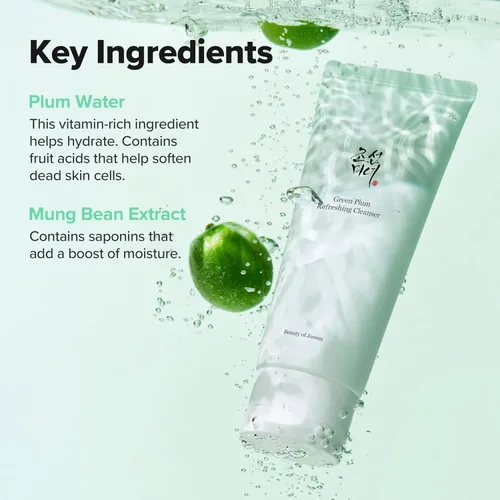 Vista 4 de Beauty of Joseon - Gel limpiador refrescante y profundo tipo gel, para poros, acné o puntos negros, para todo tipo de piel, cuidado de la piel