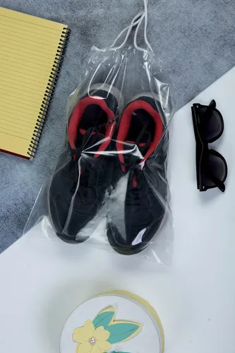 Vista 5 de InfinitePack - Bolsas de zapatos grandes transparentes para viajes, bolsas de zapatos portátiles, organizador de almacenamiento con cordón