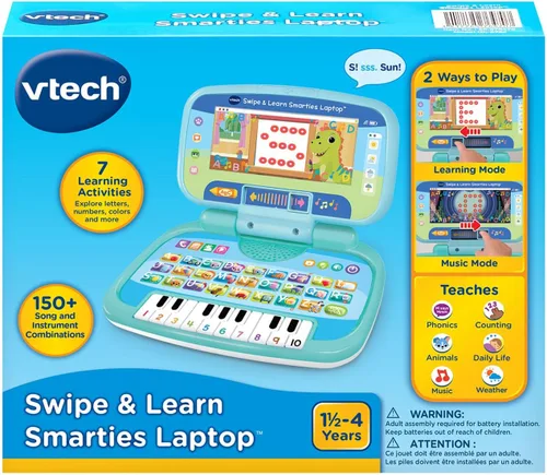 Vista 7 de VTech Laptop de Aprendizaje Inteligente Smarties, Azul
