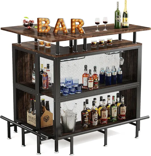 Vista 8 de LITTLE TREE Home Bar Unit Mini Licor Mesa Gabinete