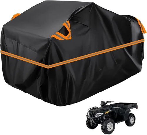 Vista 32 de Cubierta para ATV impermeable compatible con Arctic Cat H1 EFI TRV Cruiser 4x4 2011, cubierta de 210D para vehículos de 4 ruedas, cubierta para quad