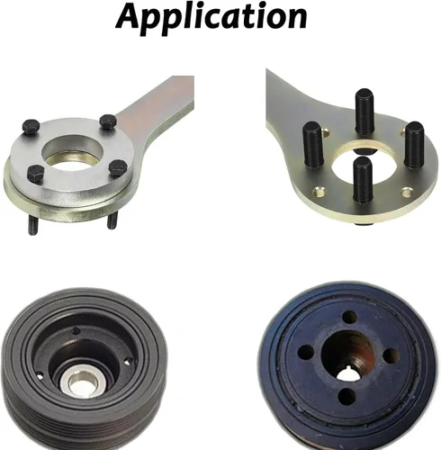 Vista 4 de Kit de herramienta de polea de manivela IVARKEY con soporte para llave de tornillo compatible con Subaru Imprezas Legacy Outback Foresters XT Baja