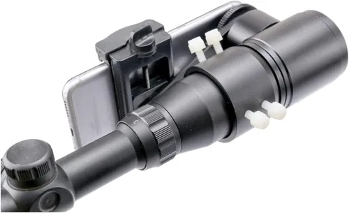Vista 5 de adaptador de cámara para mira de rifle - Adaptador de cámara para smartphone para caza y observación de aves - Dos puntos de vista - Ángulos duales