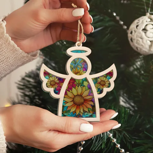 Vista 6 de AXIARA Adorno Navideño Conmemorativo de Aborto Espontáneo - Captasol de Ángel Guardián Adornos Navideños 2025 - Regalos de Condolencias por
