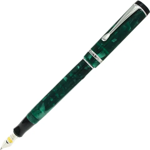 Vista 40 de Conklin Duragraph Pluma estilográfica Abalone Nights - Punta mediana, elegante instrumento de escritura con exquisito acabado de abulón