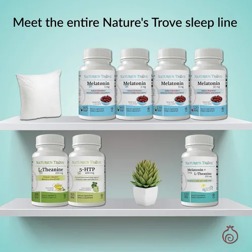 Vista 3 de Nature's Trove Melatonina 1mg 365 EZ-Chew Tabletas Sabor Cereza