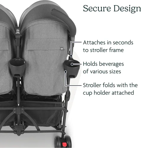 Vista 4 de UPPAbaby Portavasos (solo se adapta a cochecitos G-Luxe (modelos 2013-2017), G-Link y G-Link V2)