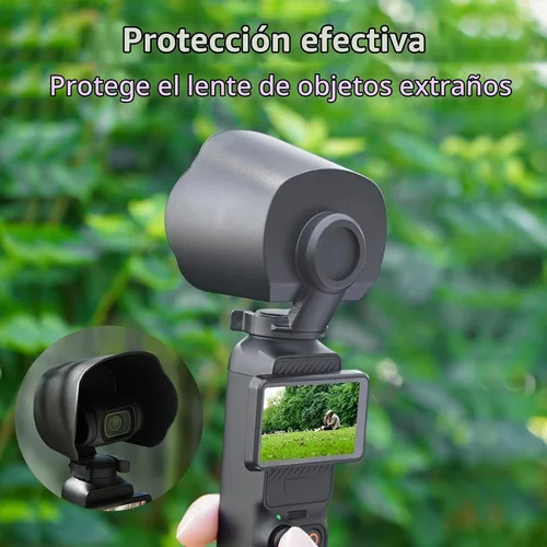 Vista 7 de Parasol para lente de cámara DJI Osmo Pocket 3, PULUZ Parasol cubierta protectora para DJI Osmo Pocket 3 Accesorios