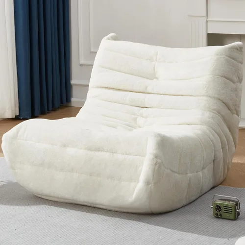 Vista 35 de Hobestluk Puf con espuma viscoelástica, tela de piel sintética ultrasuave, diseño ergonómico, puf pequeño, para sala de estar, dormitorio, sala