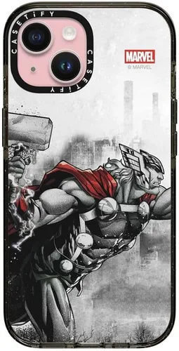 Vista 112 de CASETiFY Funda para iPhone Air, compatible con MagSafe Marvel VS CoLab Protección contra caídas de grado militar 4x de 8.2 pies Funda Capitán