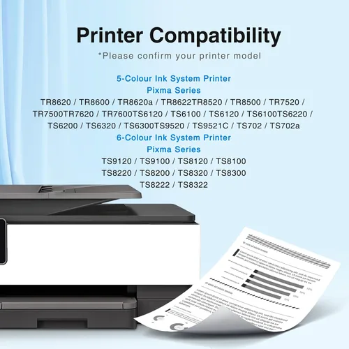 Vista 3 de STARINK PGI-280XXL CLI-281XXL - Cartuchos de tinta compatibles con Canon 280 281 para Canon PIXMA TR8620 TR8620a TS6320 TS8220 TS9120 TS9520 TS6120