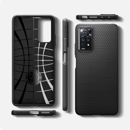 Vista 8 de Spigen Liquid Air - Funda diseñada para Redmi Note 11 Pro (Liquid Air), color negro mate