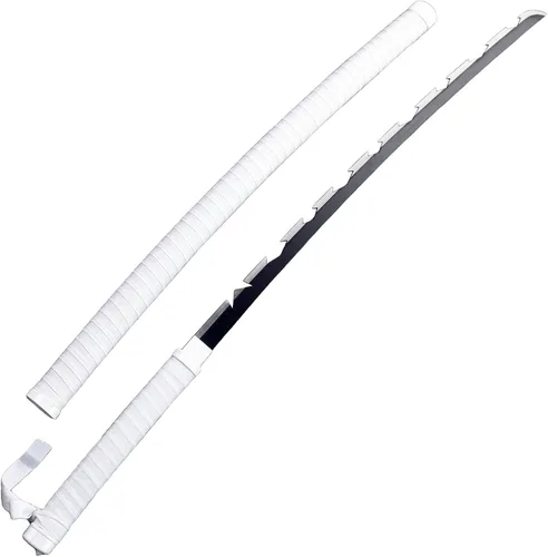 Vista 9 de Munetoshi 40.5 Steel Zenitsu Agastuma Nichirin Katana Demon Killer Samurai Sword Scabbard Cosplay Costumes