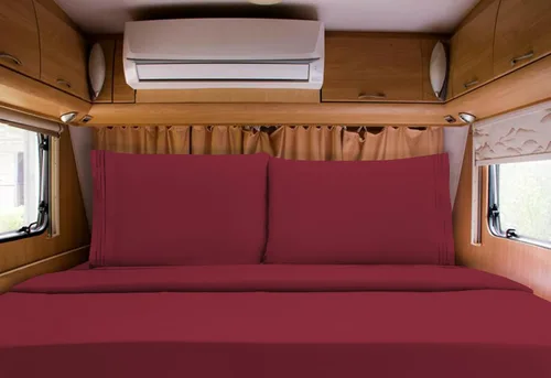 Vista 76 de Mocassi Juego de sábanas de lujo de 4 piezas, calidad prémium de hotel de 1800 hilos, ajuste fácil, sábanas y fundas de almohada resistentes a