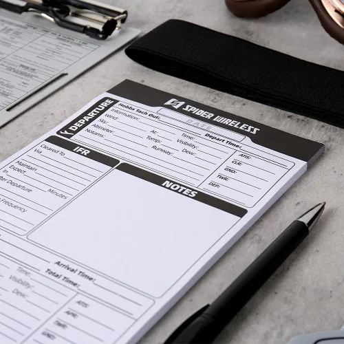 Vista 2 de 3 Pack Pilot Kneeboard Notepad, IFR Flight Notepad for Pilot