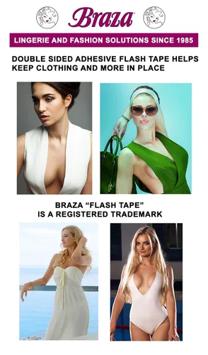 Vista 4 de Braza Cinta flash de doble cara blanca 2 rollos de 20 pies