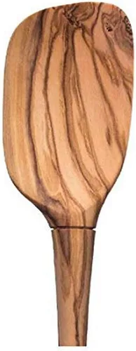 Vista 10 de Tovolo Cuchara de madera ranurada, utensilio de cocina de madera de olivo para cocinar y servir, spoodle de madera natural con agarre cómodo
