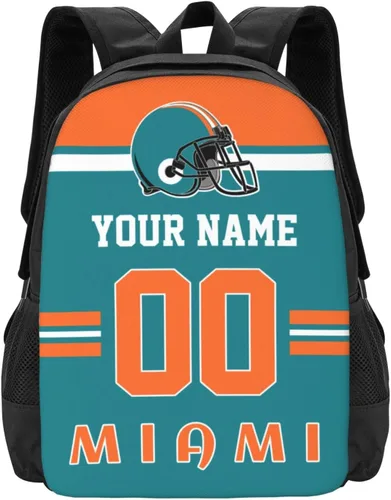 Vista 11 de Mochila de estilo de fútbol personalizado Mochila personalizada con nombre y número Mochilas personalizadas de alta capacidad bolsa regalos, Arizona