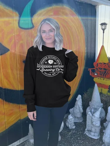Vista 4 de MAXIMGR Sudadera de Halloween para mujer, sudaderas de las hermanas Sanderson, sudadera de otoño Hocus Pocus, sudadera divertida con gráficos