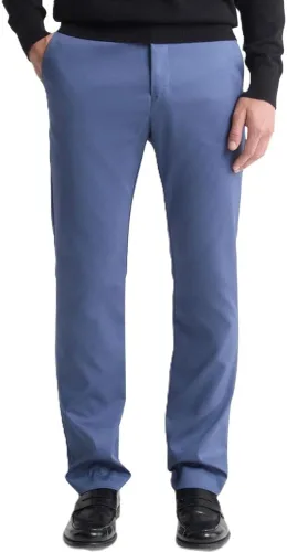 Vista 7 de Calvin Klein - Pantalones de hombre modernos de algodón elástico con resistencia a las arrugas aleación