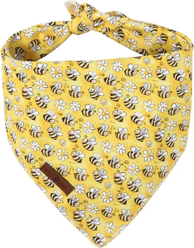 Vista 17 de Lionet Paws Bandana para Perro de Algodón Lavable Pañuelo Bufanda Bandana Triangular para Perros Pequeños Medianos y Grandes Cuadrícula Negra