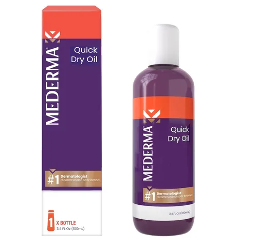 Vista 5 de Mederma Gel de cicatriz avanzado de secado rápido con aceite para cicatrices y estrías