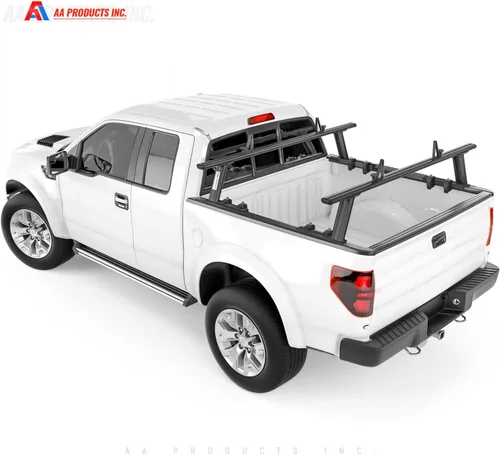 Vista 6 de Modelo APX2502-BLK - Escalera de aluminio para camioneta de perfil bajo con topes de carga