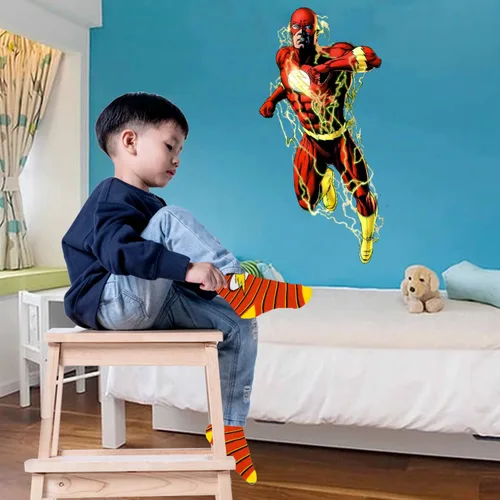 Vista 5 de DC Comics Calcetines para niños paquete de 10 calcetines para niños calcetines para niños pequeños con The Batman Superman Wonder Woman y Flash