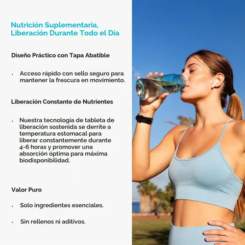 Vista 4 de ENDUR-VM® Multivitamínico de liberación sostenida sin hierro, 150 tabletas