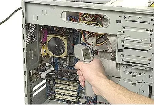 Vista 2 de Fluke RAYMT4U MiniTemp Termómetro sin contacto Pantalla retroiluminada