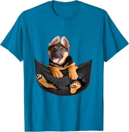 Vista 57 de Dog Lovers Gifts - Camiseta divertida con cara de perro con bolsillo, Negro, S