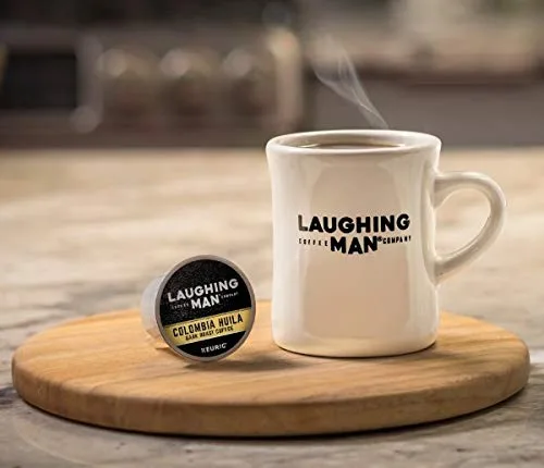 Vista 5 de Laughing Man Colombia Huila tazas de café Keuring K-cups, 96