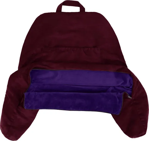 Vista 58 de Funda de almohada Husband Pillow solo para lectura - Funda para silla de lectura con generosos bolsillos traseros y laterales - Morado claro